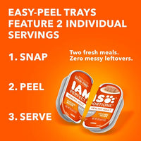 IAMS Perfect Portions Healthy Adult Wet Cat Food Pate, Chicken and Salmon Recipe Variety Pack, 2.6 oz. Twin-Pack Trays (24 Count, 48 Servings)