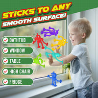 Bath Toys Kids Suction Toy: No Hole Bath Toy for Boys Girls – Fun for Kids & Family - Robot / 6 PCS - image 3