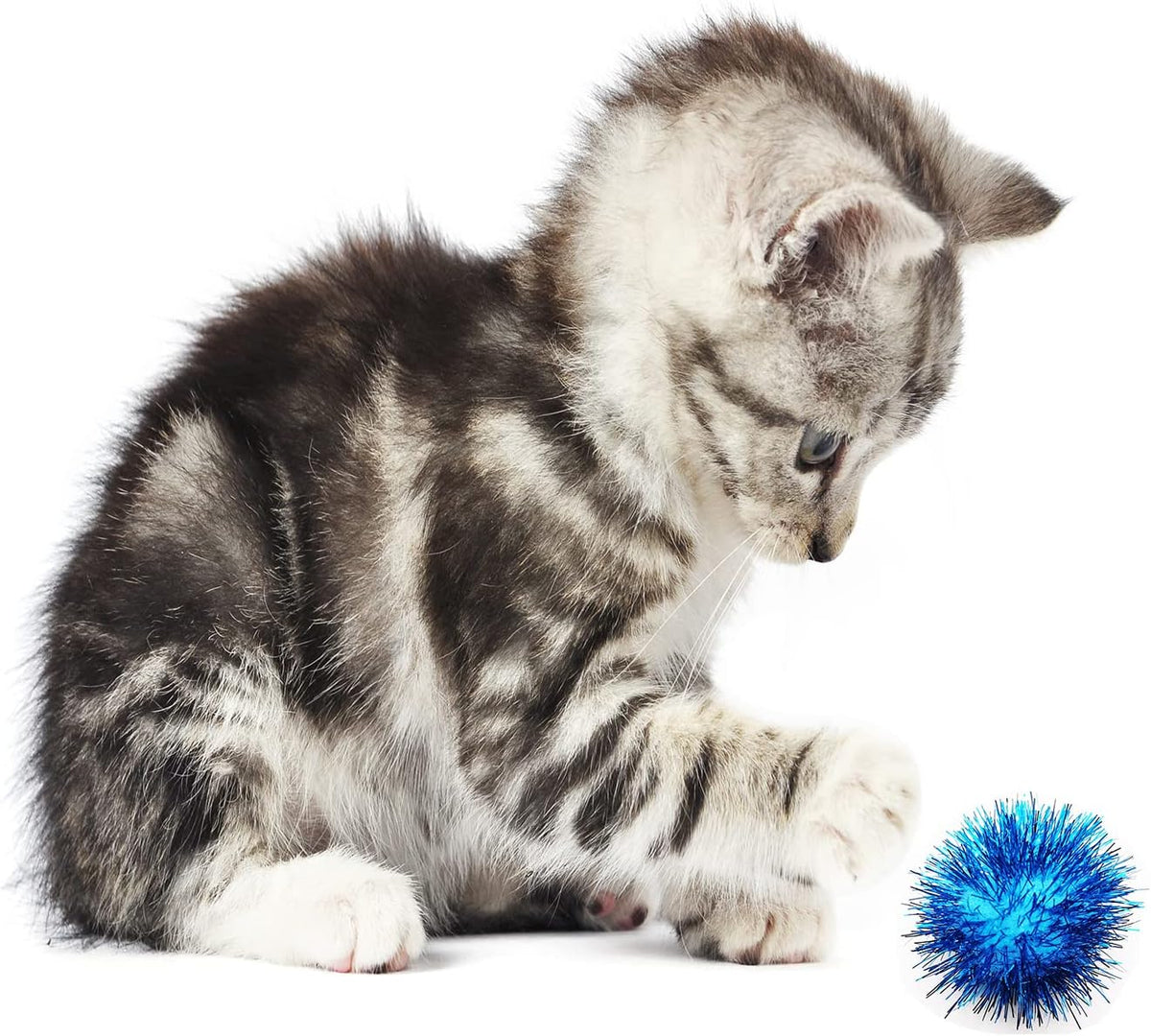 20 Pcs Assorted Color Flash Balls Cats Toy Balls – Essentials for Cats - 2 Inch (Pack of 20) - image 4