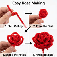 Pipe Cleaners Craft Supplies - 30CM / Red / 100 - image 4