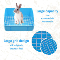12Pcs Rabbit Litter Box for Cage - 【Blue】 - image 3