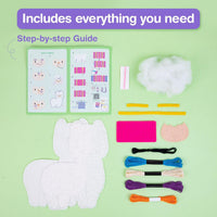 Avenir My First Sewing Kit for kids with a finished unicorn plush and pre-cut fabric pieces - view 19