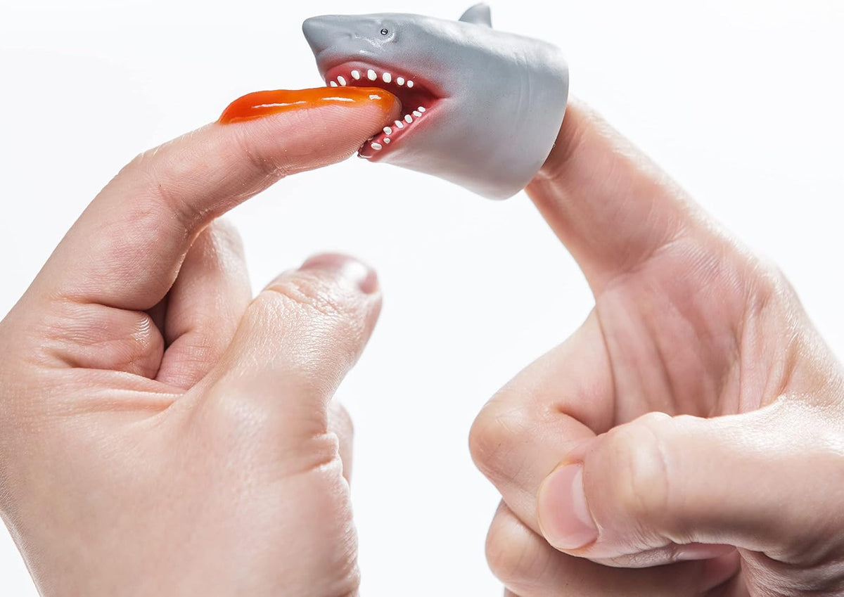 Shark Finger Puppet, Funny Animal Toy for Gifts - 10 PCS - image 4