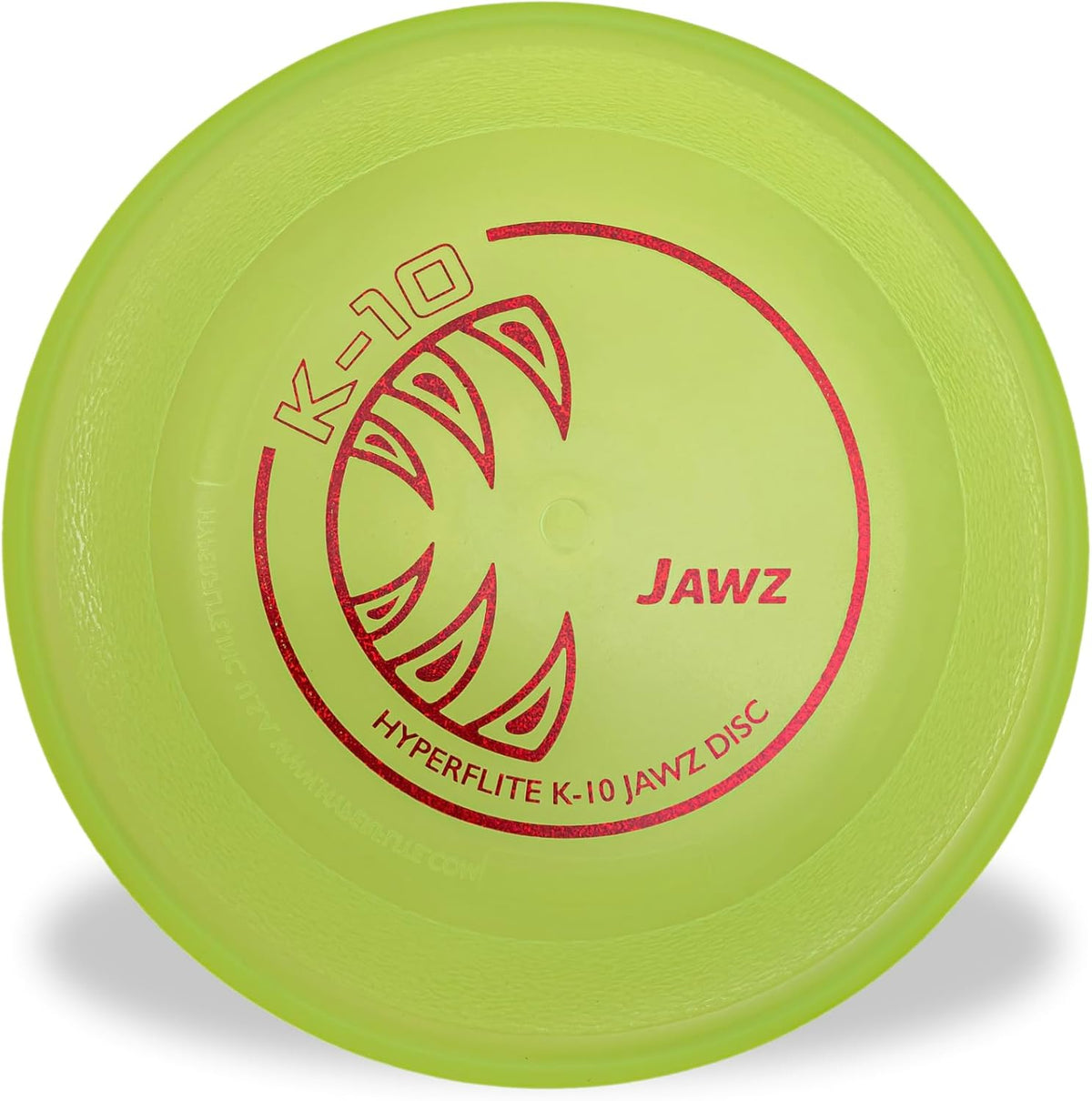 Hyperflite K-10 Jawz Puncture Resistant Dog Flying Disc - Yellow