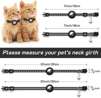 2 Pack Airtag Cat Collar Breakaway with Bell - Red - image 3