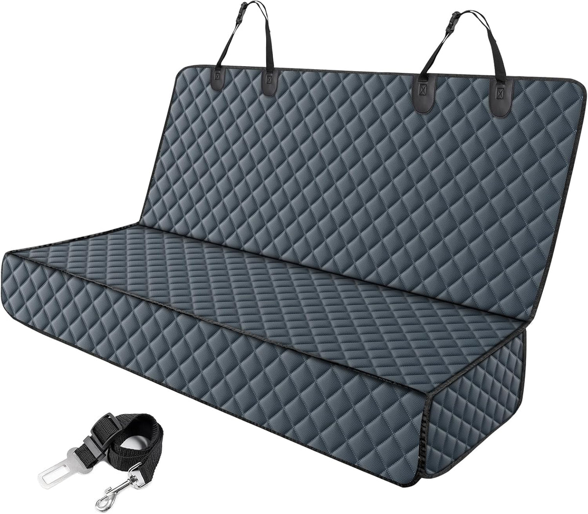 MIXJOY Dog Car Seat Cover - Grey / 53"W x 47"L