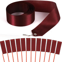 12PCS Red Dance Ribbons, Red Party Favors - Burgundy 12PCS