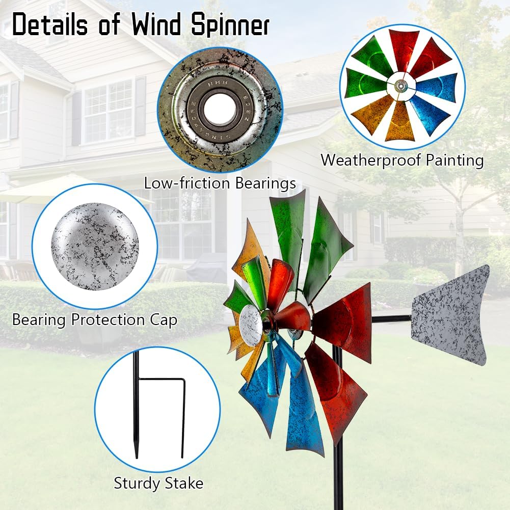 Viveta Wind Spinners Outdoor - Colorful-single - image 3