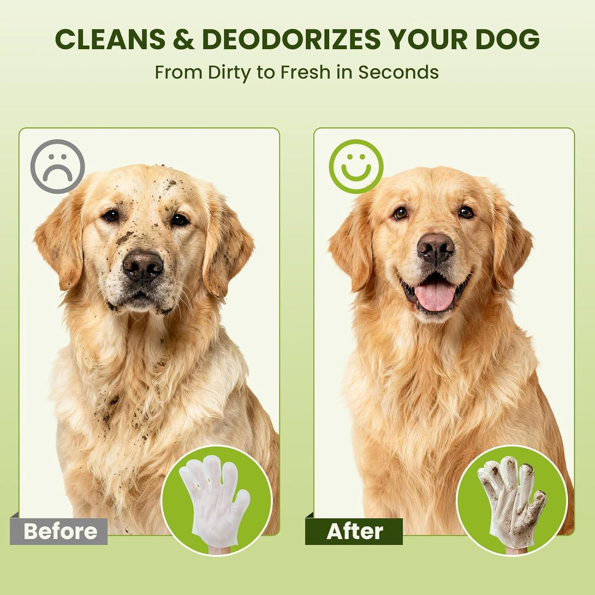 36 Count Pet Wipes for Dogs & Cats, Glove Design, Coconut Scent – Essentials for Dogs - 3 Pack - image 4