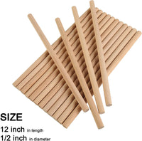 TDOCK 60 pack of wood rhythm lummi sticks for kids in six bright colors - view 6