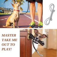Hotop 20 Pcs 2.75 Inch Double Ended Bolt Snaps Hooks Zinc Alloy Trigger Chain Metal Clips Key Holder for Linking Key Chain Dog Leash Collar Pet Sling Feed Buckets(Silver)