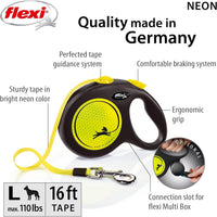 FLEXI Giant Tape Retractable Dog Leash - Yellow/Black / 16 ft (Large) - image 4