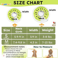 Cat Cone Collar Soft, Waterproof Cat Recovery Collar After Surgery, Adjustable Pet Donut Collar, Safety Elizabethan Collar to Prevent Licking Wounds for Kittens, Pet Cone Alternative