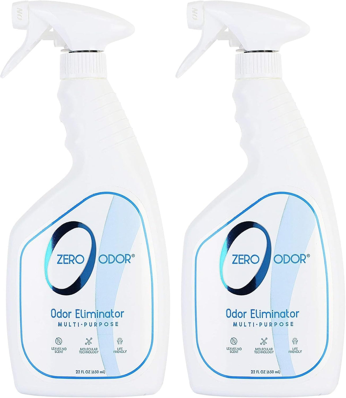 Zero Odor Multi-Purpose Odor Eliminator - 22 Fl Oz (Pack of 2)