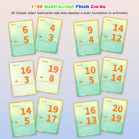 Alened addition and subtraction flash cards with rings and dry-erase markers - view 11