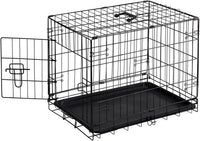 Sweetcrispy 36 Inch Dog Crate, Medium Dog Cage - Single Door / 24.4"L x 16.8"W x 18.5"H