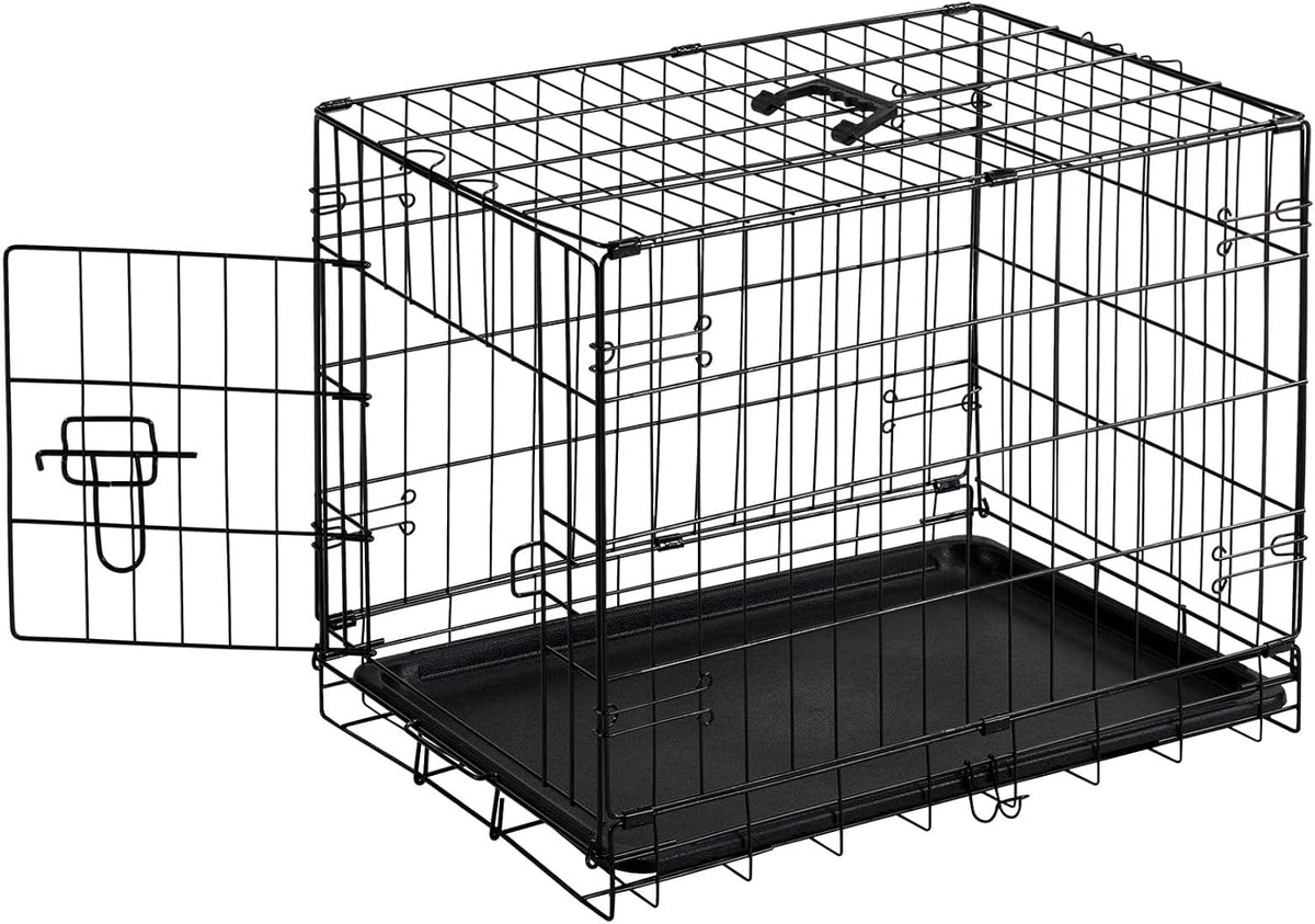 Sweetcrispy 36 Inch Dog Crate, Medium Dog Cage - Single Door / 24.4"L x 16.8"W x 18.5"H