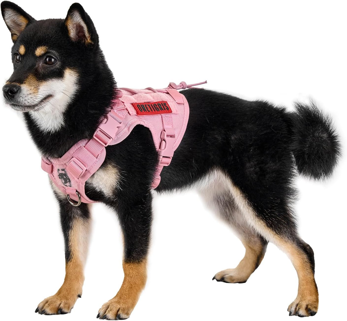 OneTigris Tactical Dog Harness No-Pull Service Vest for Medium Large - X-Small / Pink
