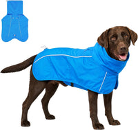 Tuff Pupper Waterproof Dog Raincoat - Pacific Blue / X-Large (60-80 lbs)