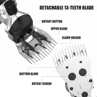 550W Professional Electric Sheep Clipper, 6 Speeds Heavy Duty Dog Shears for Thick Fur