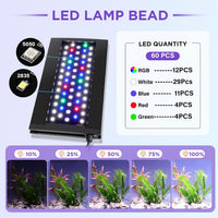 hygger Clip On 24/7 Lighting Aquarium LED Light - 12W for 7~10in Tank - image 2