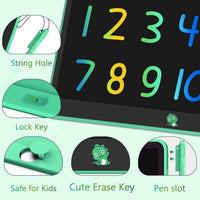 Hockvill LCD Writing Tablet for Kids 8.8 Inch - 13"W x 10"H / Green - image 4