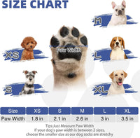Dog Socks Shoes for Hot Pavement - Blue / Medium(4 Pack) - image 2