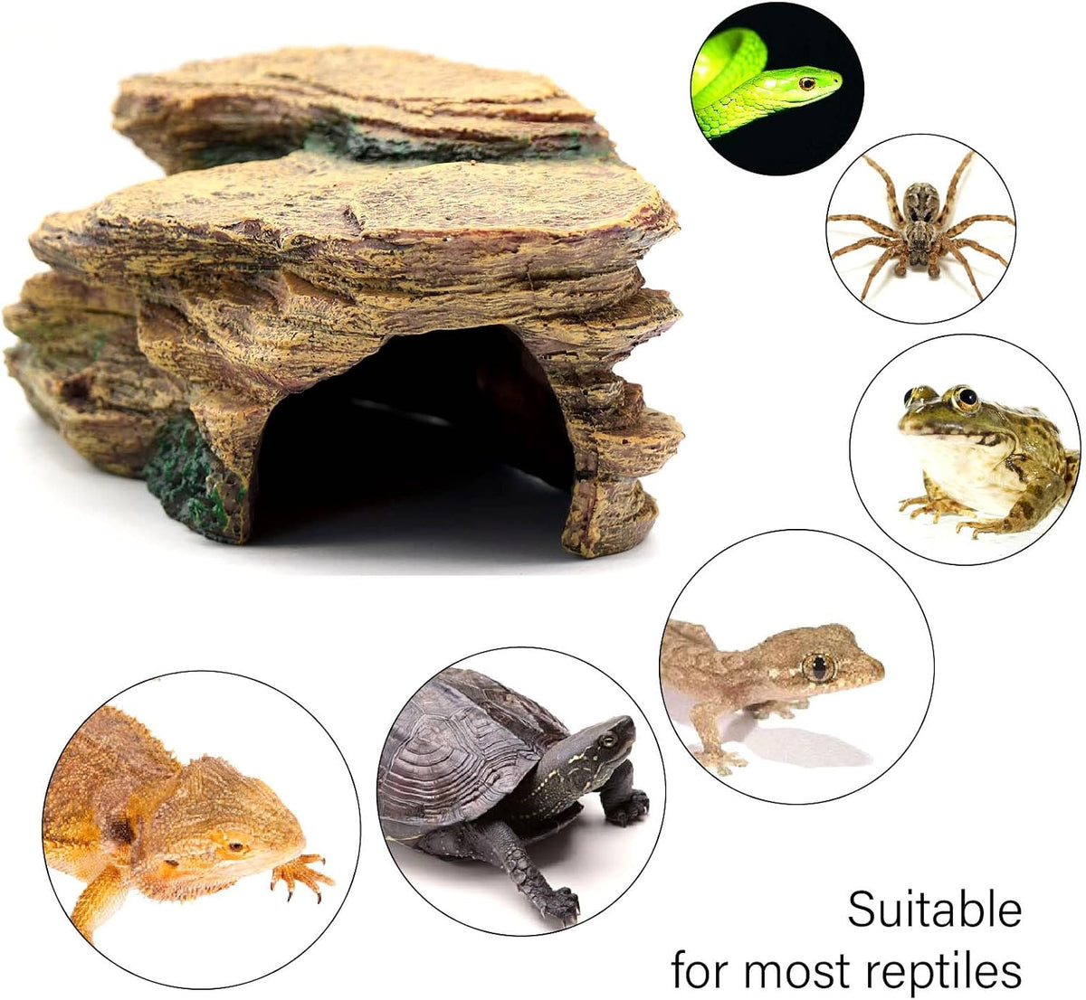 Gecko Hide Shale Scape Step Ledge - Medium-12*6*4 - image 4
