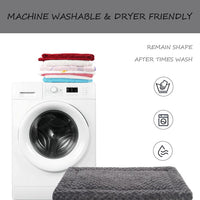 Exsnugy Washable Dog Bed Mat Medium Size Fluffy Pet Crate Pad 36x23 – Essentials for Dogs - Grey / 30.00" x 19.00" x 1.50" (Pack of 2) - image 2