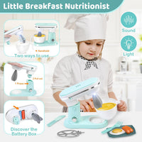 Play Kitchen Accessories, Play Kitchen Appliances Toy Set - Green - image 4