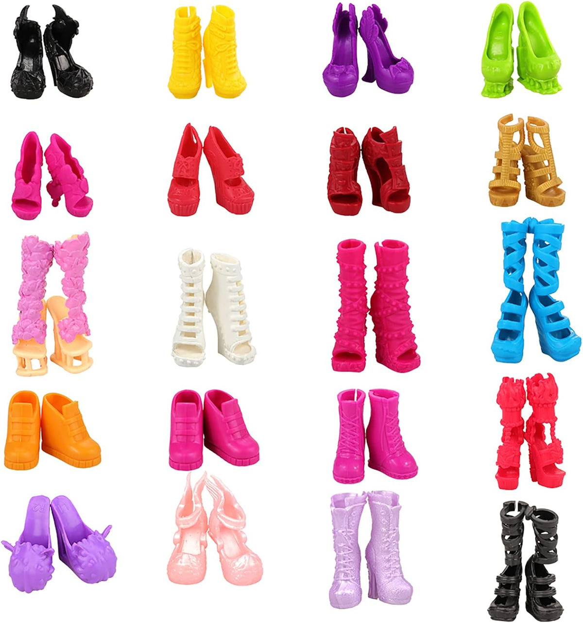 10 Pairs Doll Shoes Accessories for 11 inch Monster Girl Doll – Fun for Kids & Family - image 2