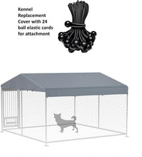 Outdoor Dog Kennel Cover 10' x 10' Replaceable Top Cover - Gray / 10' x 10' - image 3