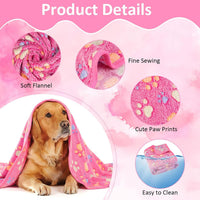 41" x 30" Dog Blankets for Medium Dogs, Cat - 41" x 30" / Pink / 1 - image 4