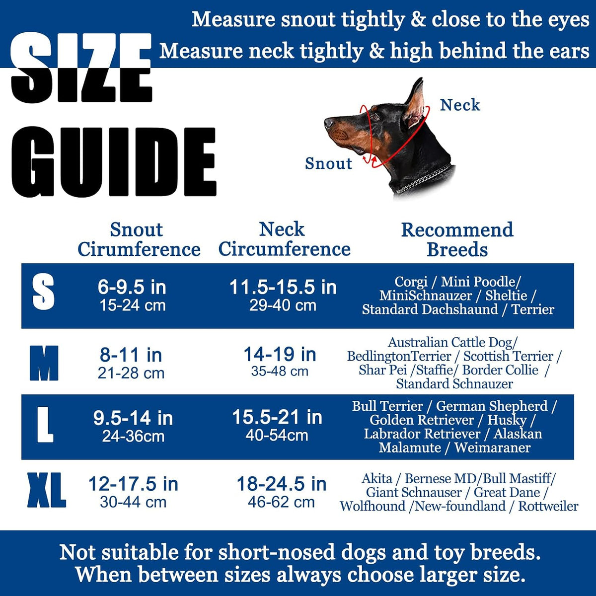 Reflective Head Collar, No Pull Collar for Small Medium Dogs – Essentials for Dogs - Black / XL (Snout Cir: 12"-17½”) - image 2