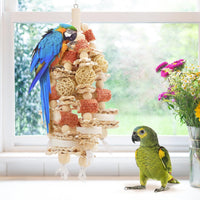 Bird Toys，17.5 Inches Parrot Toy for Chewing – Essentials for Birds - image 2