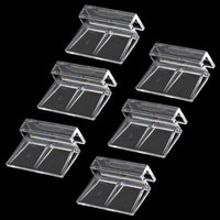 Sliverdew 6 PCS Aquarium Lid Clips, Plastic Fish Tank Cover - for 6mm thickness