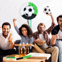 3 Pcs Soccer Ball Piñata with Blindfold Stick Soccer Birthday Party - Soccer - image 4