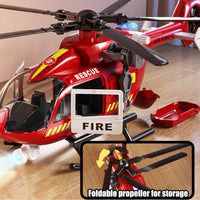 CSDCSD large helicopter toy with crane and cargo basket, lights and sounds - view 7