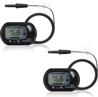 DaToo Aquarium Thermometer with Large LCD Display Fahrenheit/Celsius - 2 Pack