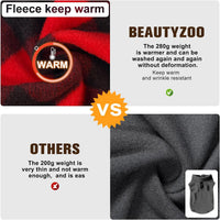 Dog Fleece Vest Sweater Winter Jacket for Small and Medium Large Dogs - Medium / RED BUFFALO PLAID - image 3