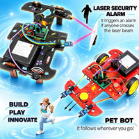 Butterfly EduFields 10in1 STEM Electronics Robotics Kit for Kids Ages - Robotic Kit For Kids - image 3