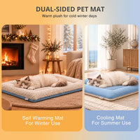 Cooling Mat for Dogs, 28"x 19" Thick & Durable Dog Cooling Mat - Light Gray / S - image 2