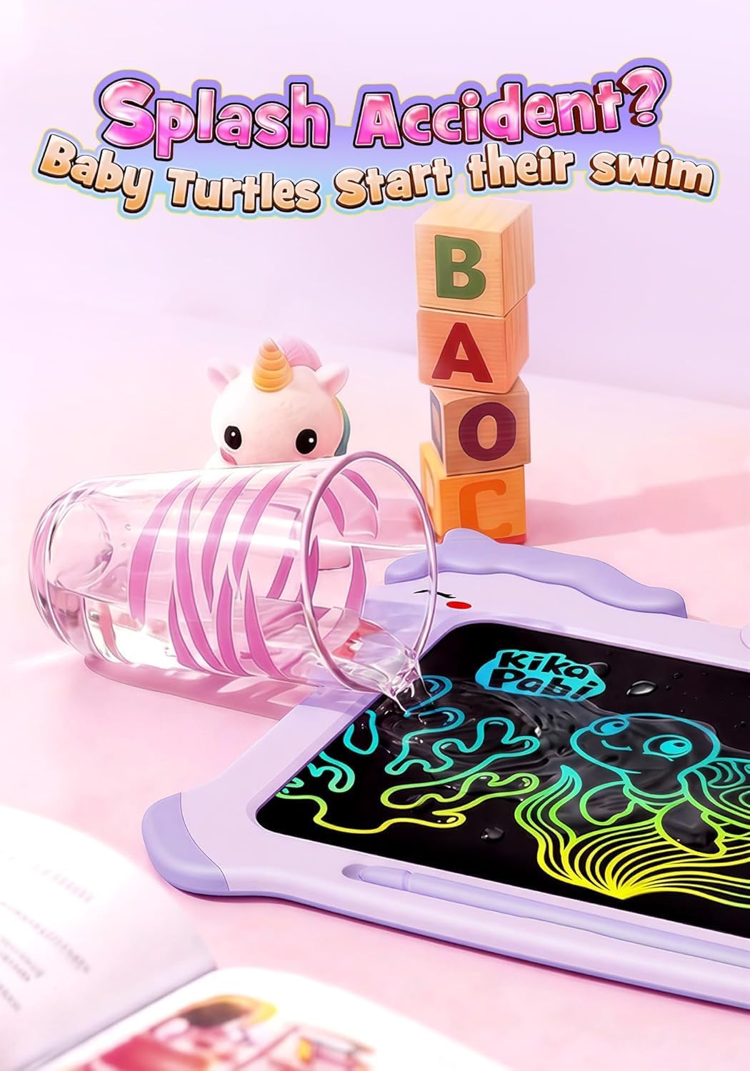 8.5 inch LCD Writing Tablet for Kids - Purple / 8.5 inch - image 4