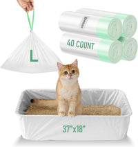 Cat Litter Box Liner XXL - 15 Count 47" x 24" Jumbo Litter Bags – Daily Care for Cats - 40 Count (Pack of 1)