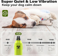 Casfuy 6-Speed Dog Nail Grinder - Green - image 4
