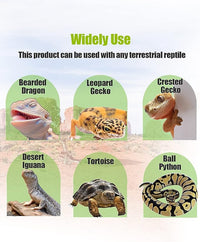 Bearded Dragon Tank Accessories, Reptile Substrate Floor for Bearded Dragon Enclosure 4x2x2, Leopard Gecko Tank Liner Mat for 120 Gallon Reptile Tank, Green