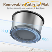 6.5L Stainless Steel Dog Water Bowl - Black / 4.5L - image 4