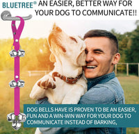 BLUETREE Dog Doorbells Premium Quality Training Potty Great Dog Bells - 06-Rose Red - image 4