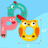 Large Size Magnetic Letters - 26 magnetic alphabet of animals - image 4