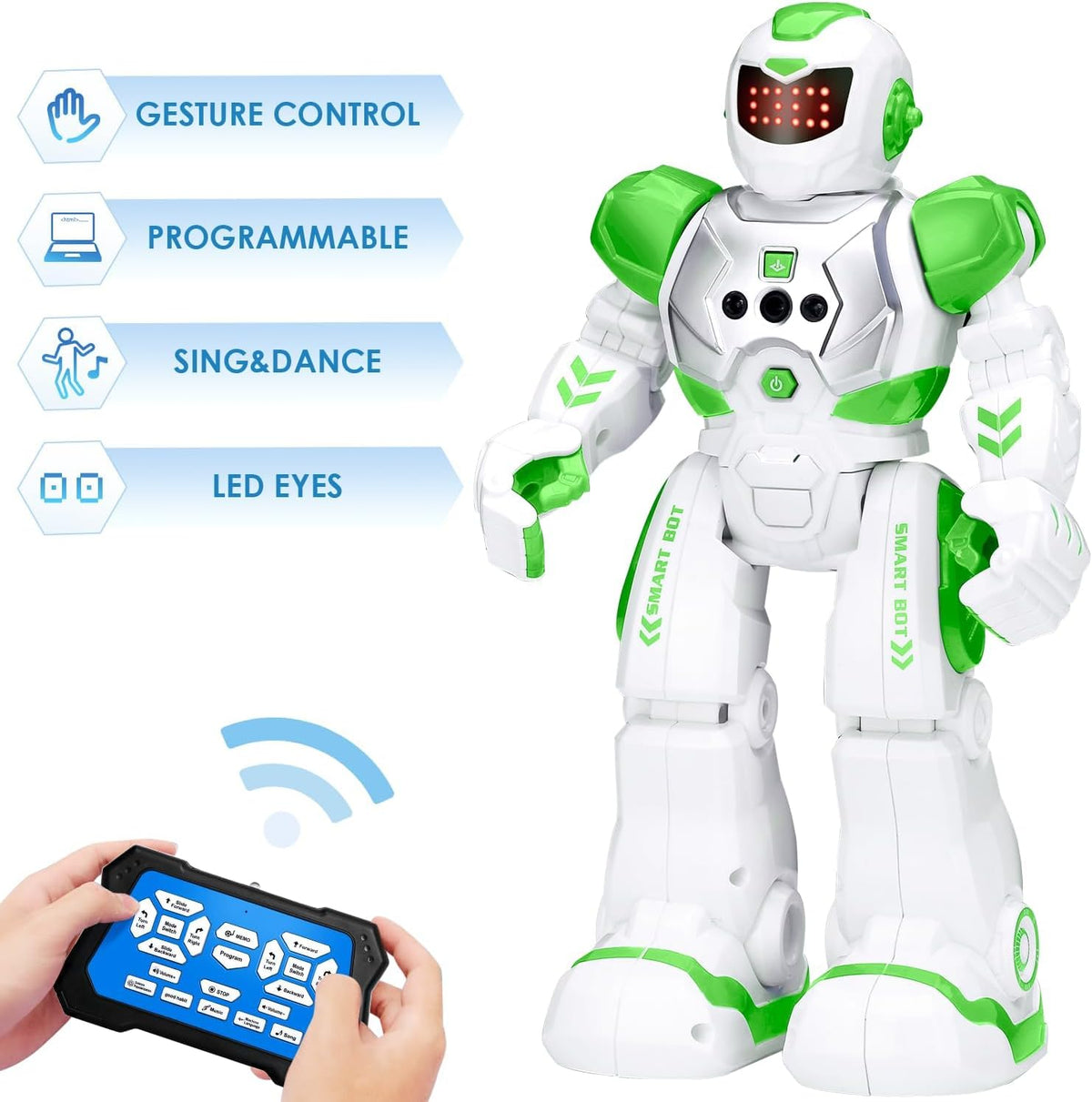 KingsDragon Robots Toy for Kids - Green - image 2